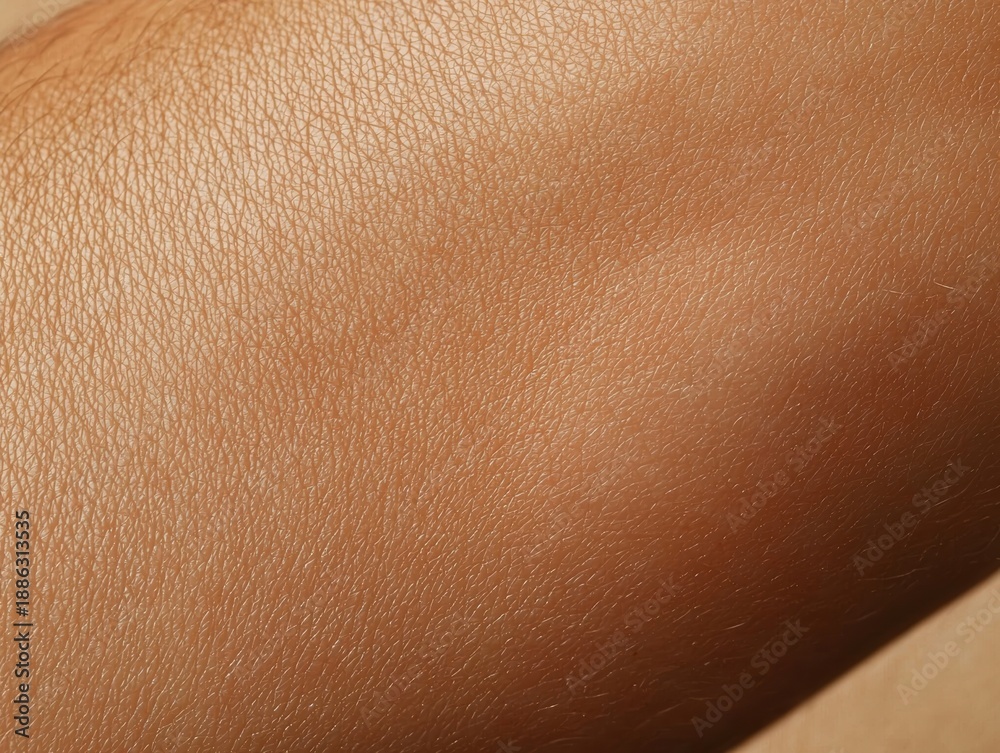Fototapeta premium close-up view of textured skin highlighting its natural color and intricate details.