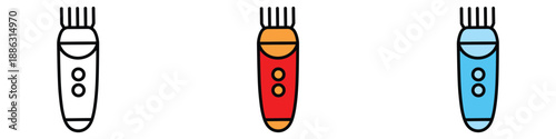 Trimmer icon vector. grooming and personal care symbol. vector illustration.