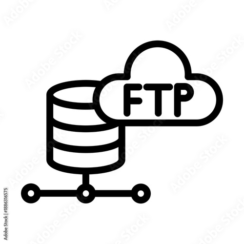 FTP Server Vector Icon