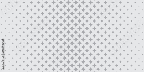 Geometric Black Pattern With White Star Circles Creating Depth And Intriguing Visual Texture eps10