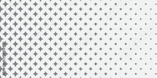 Abstract Black And White Geometric Pattern With Repeating Diamond Shapes And Gradient Shading eps10