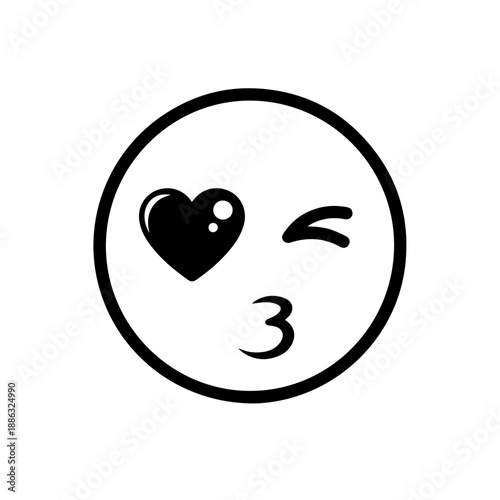 Heart symbol less than three Vector