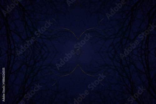 Dark blue and black symmetrical lines design