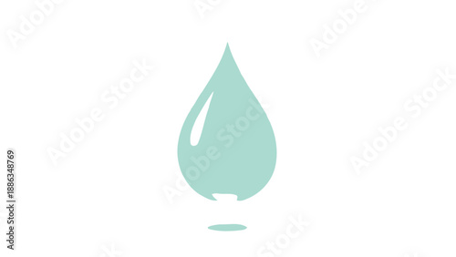 Aqua drop, clean water icon, liquid symbol, purity, fresh element