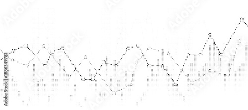 Wavy line graph with peaks and troughs