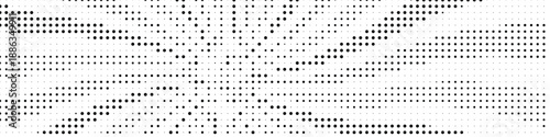 Halftone design with burst pattern and dotted texture
