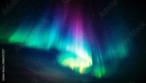Abstract background with aurora borealis.