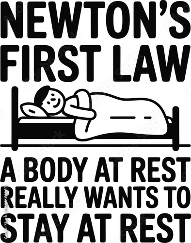 Newton's First Law A Body At Rest Really Wants To Stay At Rest