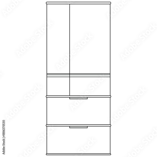 シンプルな冷蔵庫