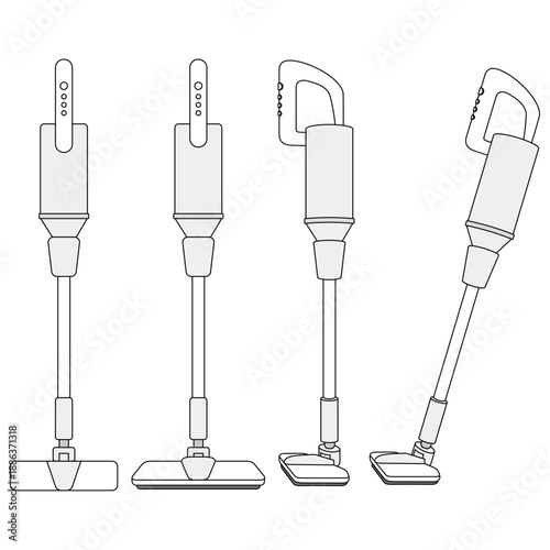 コードレスの掃除機（アングル違いセット）