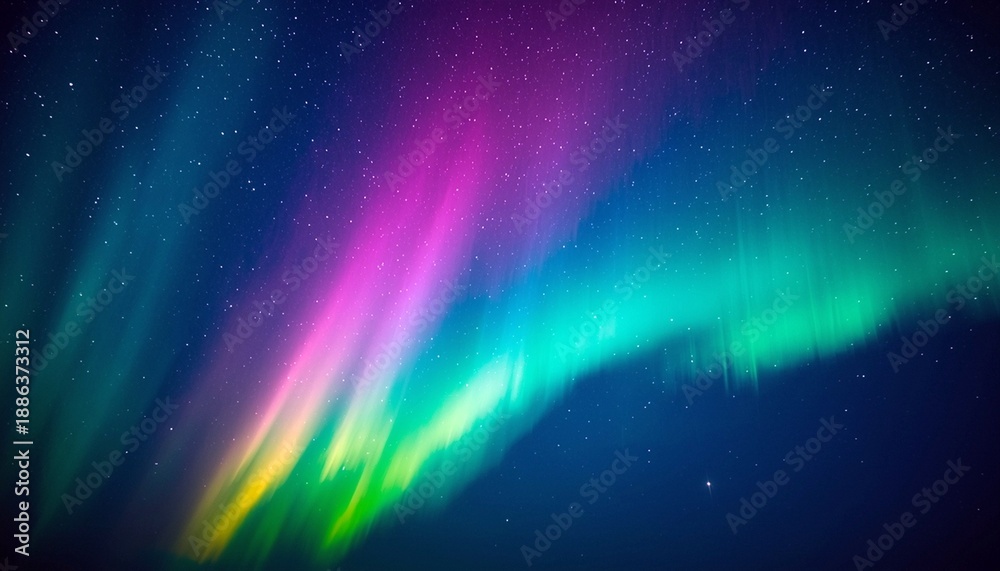 Fototapeta premium Abstract background with aurora borealis.