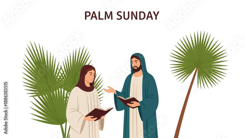 Jesus and Disciple Reading Scripture Together.