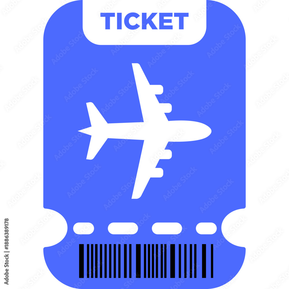 Fototapeta premium Plane Ticket