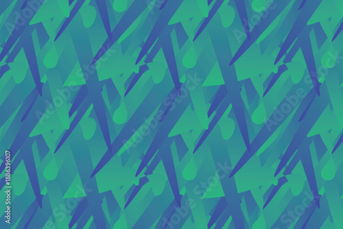 eal–Blue Dynamic Angular Abstract Pattern – Premium Vector Design