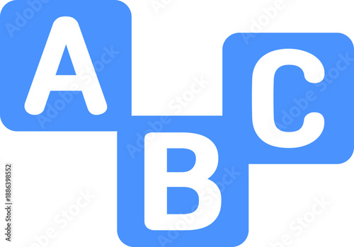 학교 교육 수업 파란색 아이콘 심볼