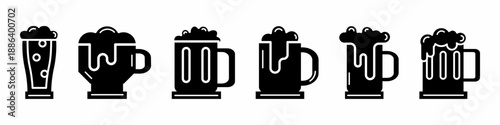 Tea icon vector collection. Set of glas tea icon vector designs. Stock vector.
