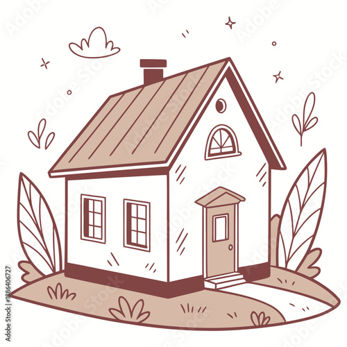 Vector file indication graphic for digital design and scalable artwork representation