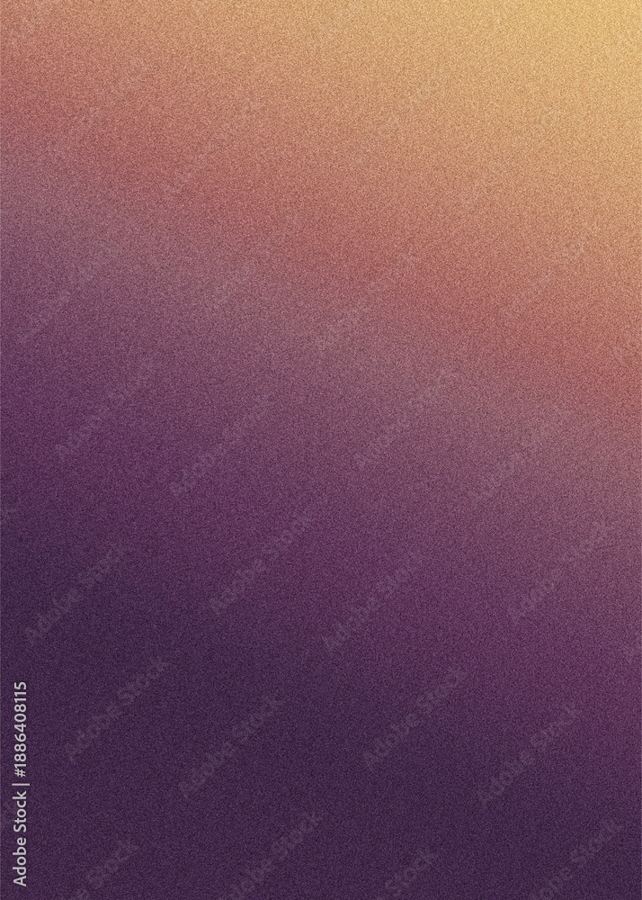 Fototapeta premium Warm Gold to Deep Purple Abstract Gradient Background with Fine Grain Texture and Elegant Atmospheric Color Blending