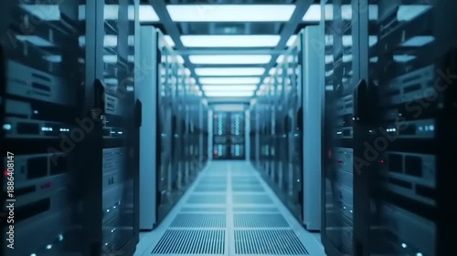 Server room with modern data center. (1)