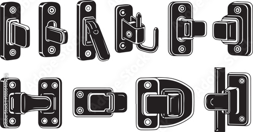 Various Types of Latches and Door Locks Illustrated