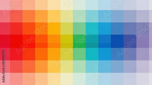 Colorful Pixelated Gradient Spectrum Background for Abstract Digital Art and Web Design