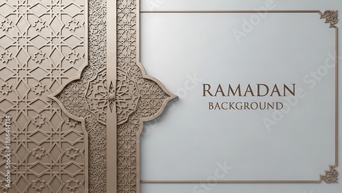 Wallpaper Mural Elegant Ramadan Background with Islamic Geometric Patterns and Ornate Details. Torontodigital.ca