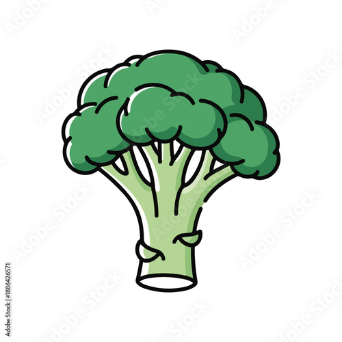 Broccoli Vegetable Icon Simple Style