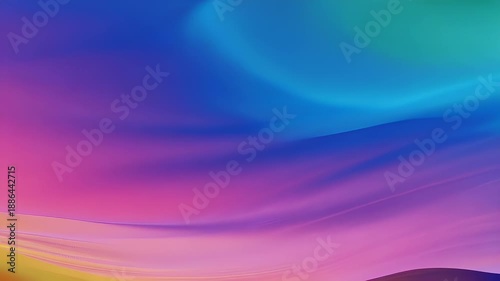 Abstract swirling blend of vibrant colors, with smooth gradients