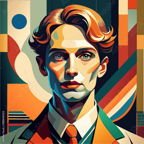 Design a luxury fine art flat painting illustration suitable for high-end editorial or magazine covers