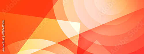 Energetic warm orange and red abstract background with geometric sunburst patterns and layered circular elements