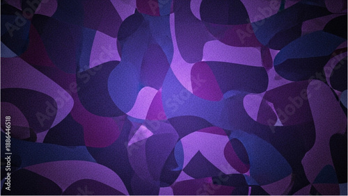 Abstract Purple Shapes Overlapping in a Vibrant Display of Modern Art