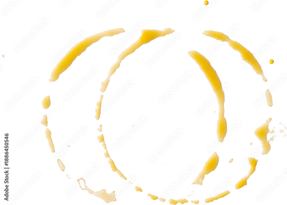 Naklejka premium Coffee stains isolated on white background