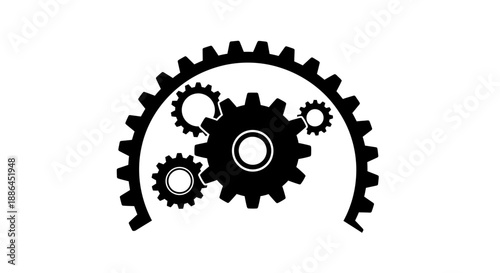 gears on white background