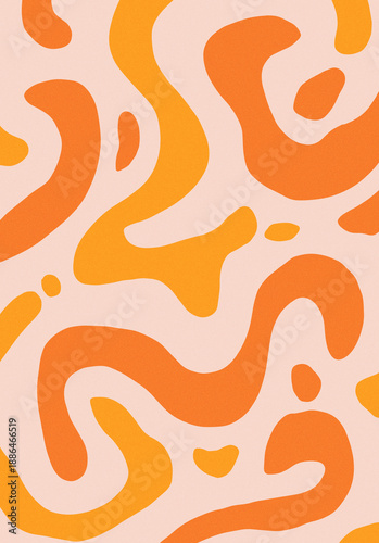 Soft Orange Pastel Grain Texture Liquid Abstract Background