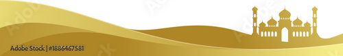 Gold Mosque Footer