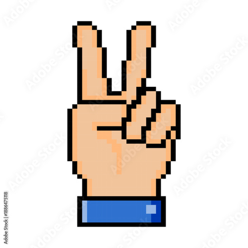 Victory Peace Hand Gesture Sign