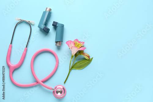 Asthma inhalers with stetho...