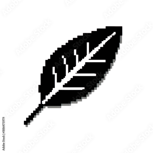 pixel eco leaf icon