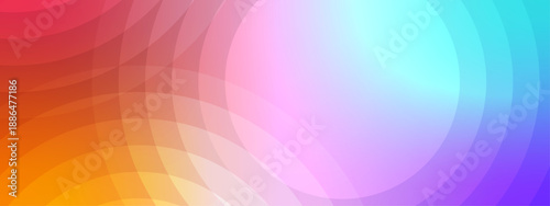 Abstract background featuring overlapping circular patterns with solar flare gradient colors