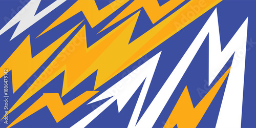 Abstract background with various sharp, zigzag and arrow pattern