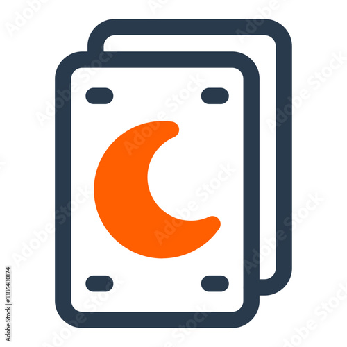 Tarot Card fortune reading mystical deck icon