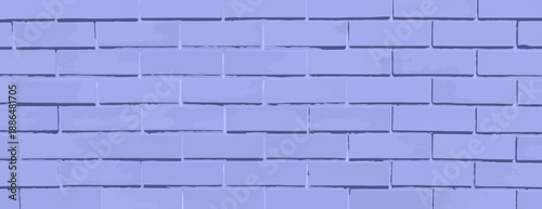 Brick wall background, blue background with a textured, painted style. The background features a repetitive brick pattern in blue. Brick texture background vector wallpaper