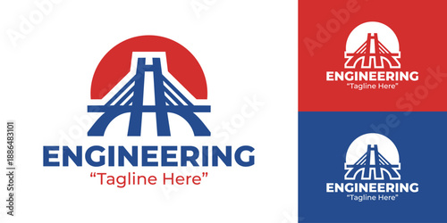 Civil Engineering Firm Logo Modern Minimalist Technical Identity