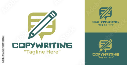 Copywriting Agency Logo Modern Minimalist Brand Messaging