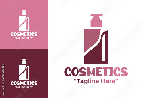 Cosmetics Store Logo Modern Minimalist Elegant Identity