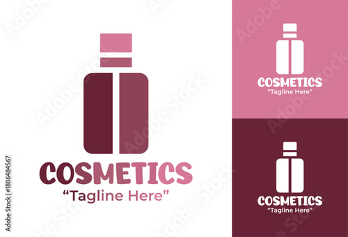 Cosmetics Store Logo Modern Minimalist Beauty Brand