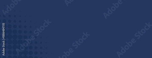 Dark blue background with a dotted pattern. The background is smooth and modern, featuring blue circles fading into the blue background. Digital background vector. Blue background.