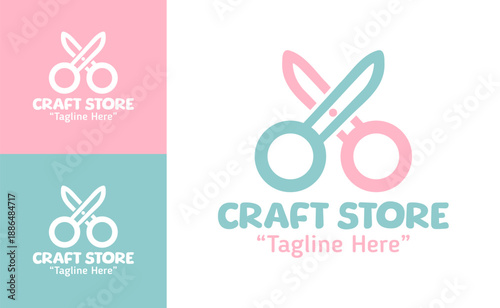 Craft Store Logo Modern Minimalist Creative Shop