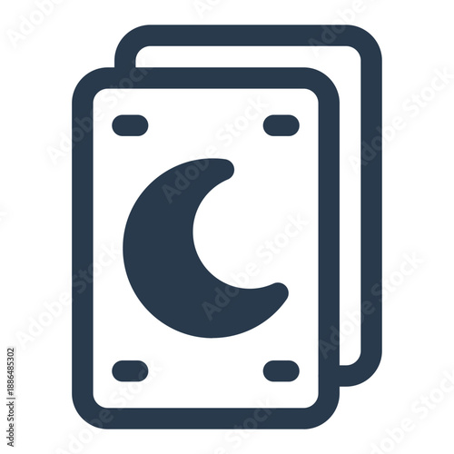 Tarot Card fortune reading mystical deck icon