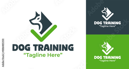 Dog Training Service Logo Modern Minimalist Pet Care Identity